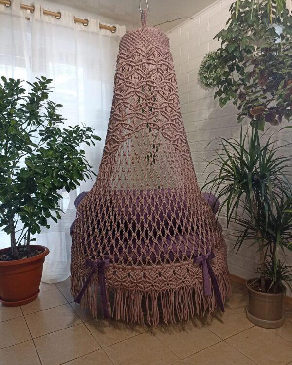 Purple Macrame Swing for Adults - Leechoo